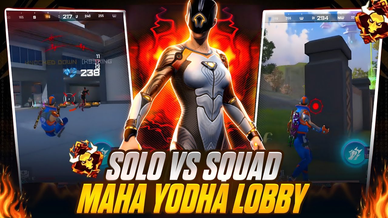 Solo Crusher: 20+ Kills in Maha Yodha Lobby 🔥