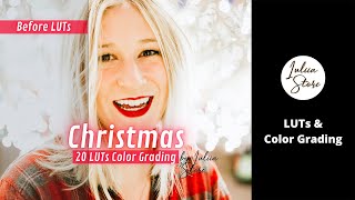 Color Grading Christmas LUTs Premiere Pro, Photoshop Filters, Affinity Photo Presets, FREE mobile VN screenshot 4