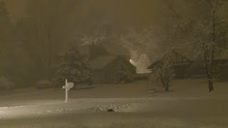liminal space snowy nights