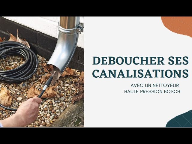 Déboucheur de canalisation pour nettoyeur haute pression 10 m Bosch 