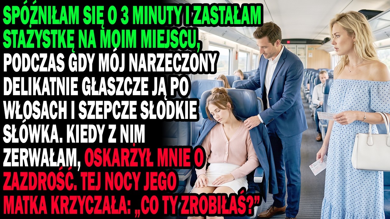 I was three minutes late for the train from Warsaw to Krakow. After sprinting through Central Station, I got on only to find my seat occupied by Julia, the new intern. My fiancé Marcin was leaning...