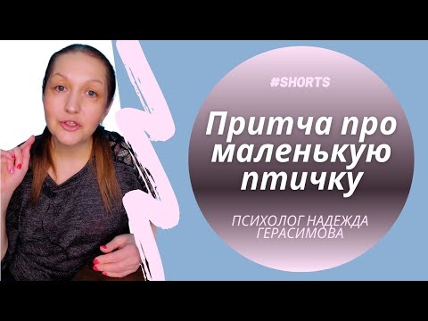 Притча о жизни про маленькую птичку | Надежда Герасимова психолог #shorts