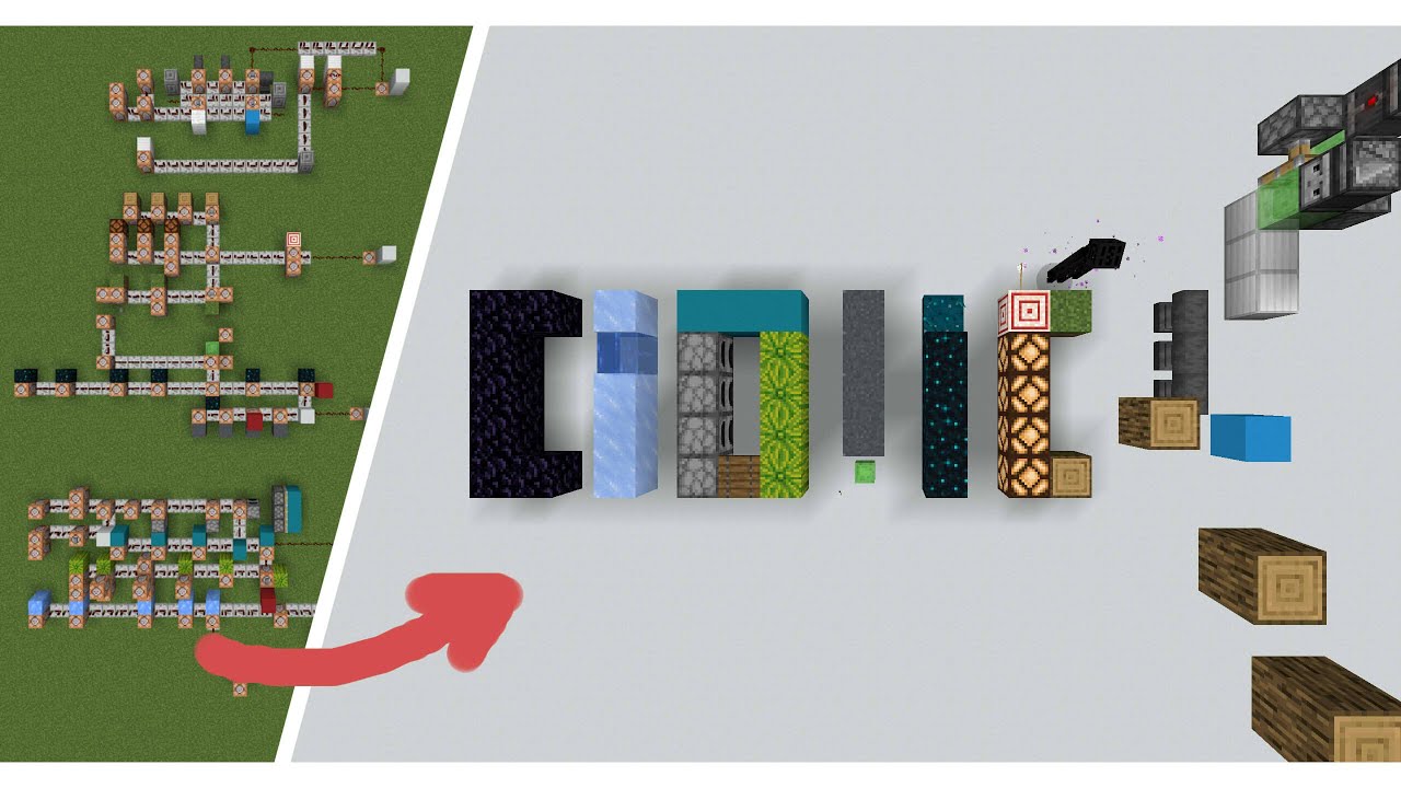 我用Minecraft指令做了新的開場動畫 - YouTube