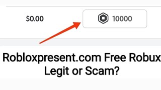 Robloxpresent.com FREE ROBUX on ROBLOX Legit or Scam?
