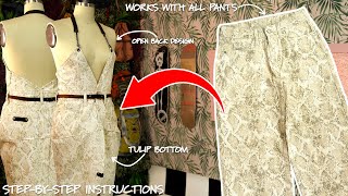 DIY Denim Dress From Jeans | Thrift Flip Tutorial | Beginner Friendly Upcycle Project