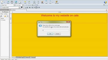 Website making using Kompozer - 1/6