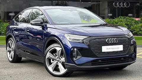 Goedgekeurde gebruikte Audi Q4 e-tron 45 Black Edition Sportback Auto 5dr 82kWh | Stoke Audi | DX...