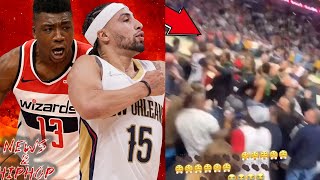 Thomas Bryant And Jose Alvarado Throw Punches During Heat, Pelicans Game FAN Gets Involved Also