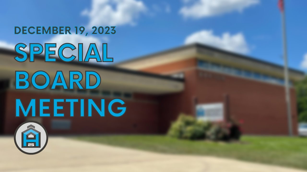 Special Board of Education Meeting | December 19, 2023 - YouTube
