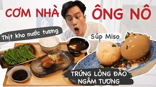 Làm thử TRỨNG NGÂM TƯƠNG - Cơm nhà kiểu Nhật cân bằng dinh dưỡng #Stayhome  &Cook #withme //Dinology screenshot 3