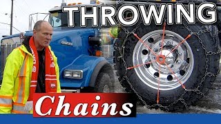 How to Install Tire Chains On a Semi Truck