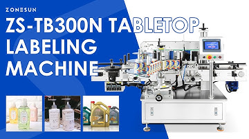 ZONESUN ZS-TB300N New Automatic Bottle Labeling Machine | Dual Label