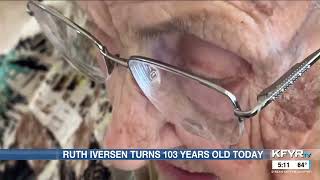 Montana woman celebrates 103rd birthday, says staying busy is key to a long life