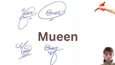 Mueen name signature style#name signature with arooj