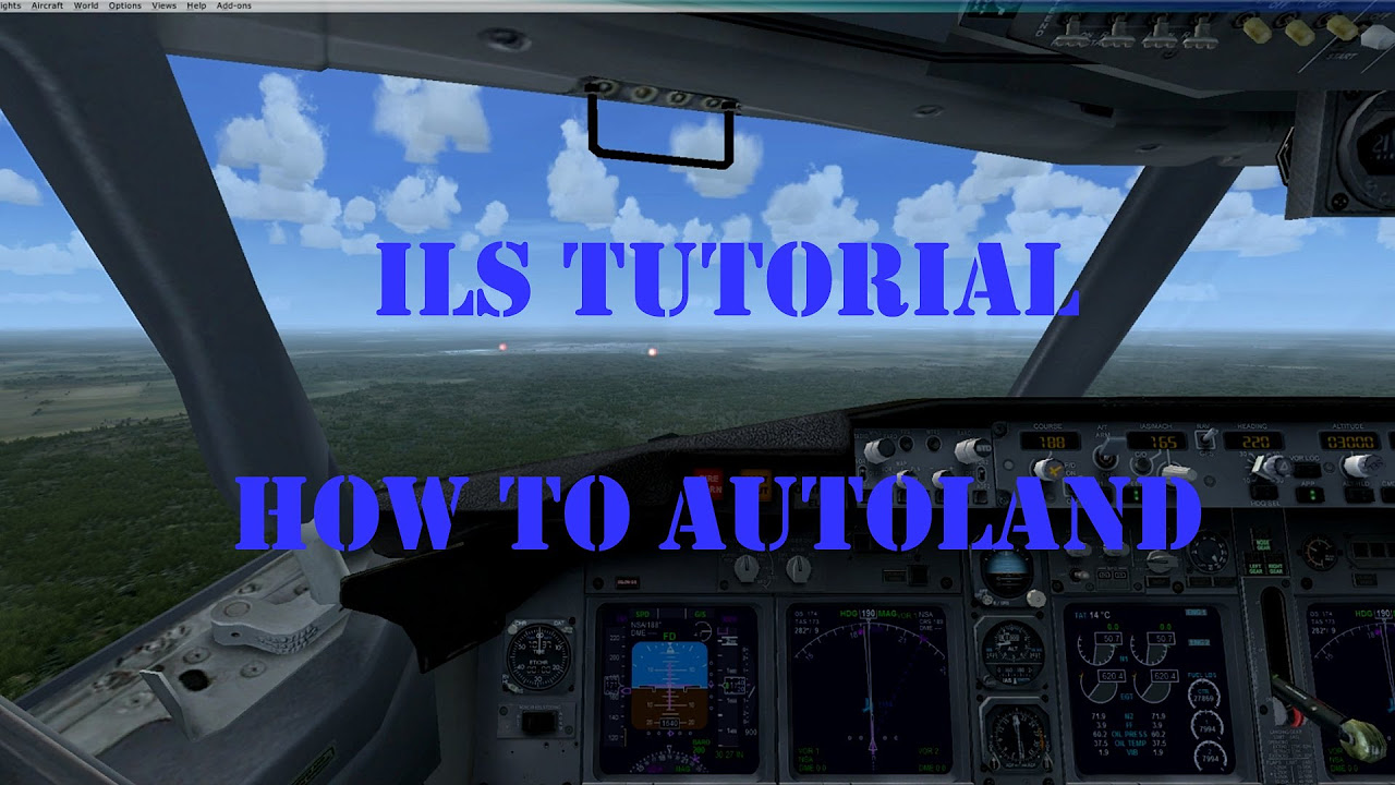 FSX How to autoland ILS land EASY   Tutorial