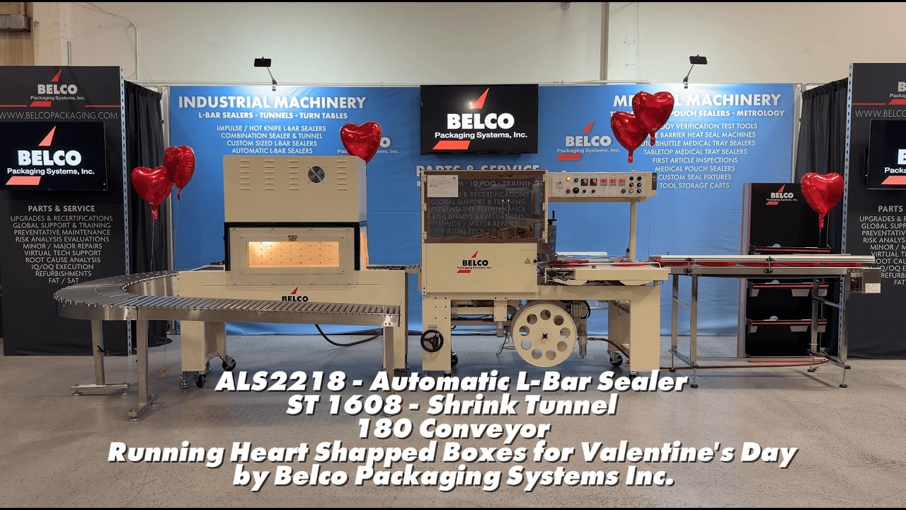Belco ALS 2218 with ST1608 running Heart Shaped Boxes for Valentine's Day