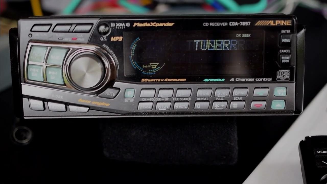 Alpine CDA7897 Phantom Face car audio head unit YouTube