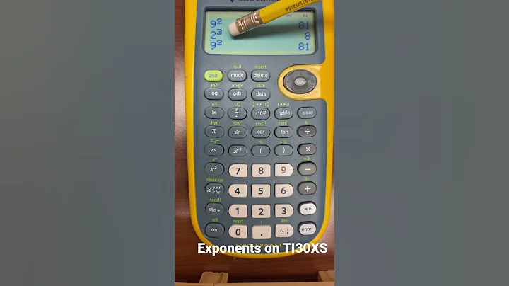 #Exponents on #TI30XS #math #accuplacer #hiset #ged #act #acttest #actprep #mathtricks