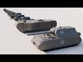 German Tanks Size Comparison 3D