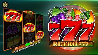 X300 😱 Retro 777 (Spinomenal & Retro Gaming) 🔥 NEW Online Slot EPIC BIG WIN - All Features screenshot 3