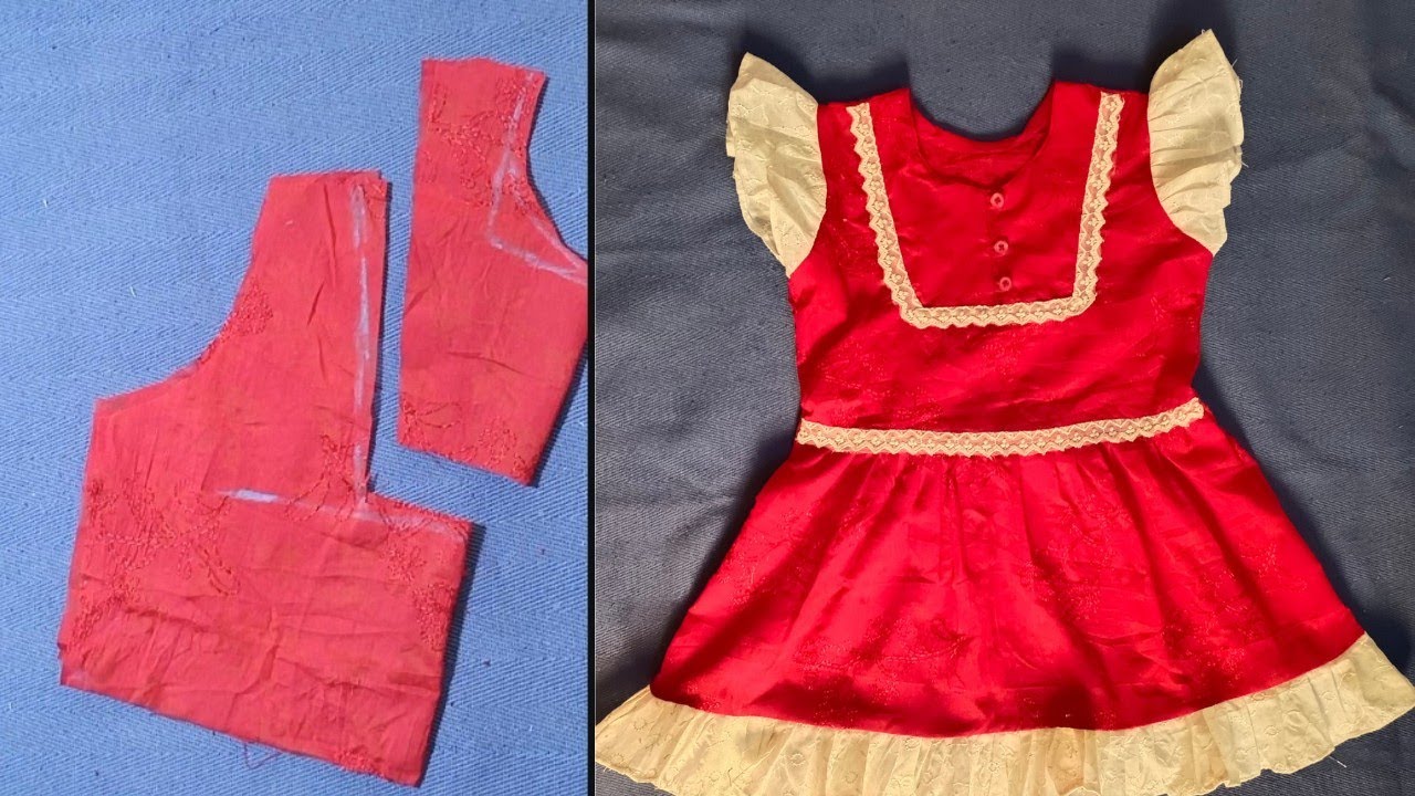 baby frock cutting and stitching //baby new frock design /how to make