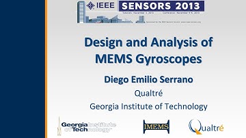 Design and Analysis of MEMS Gyroscopes