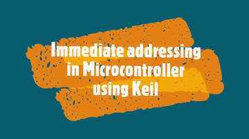 Keil-Immediate Addressing mode in Microcontroller