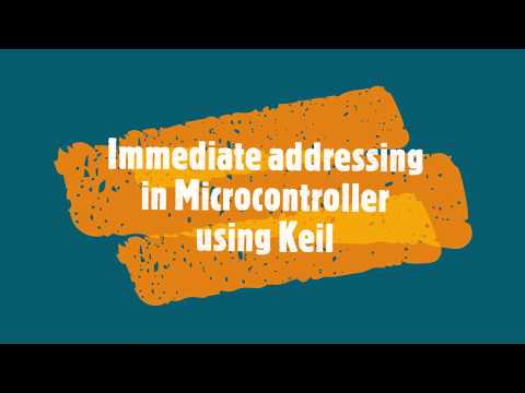 Keil-Immediate Addressing mode in Microcontroller