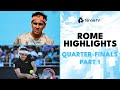 Fritz takes on zverev  tabilo battles zhang  rome 2024 highlights quarterfinals part 1