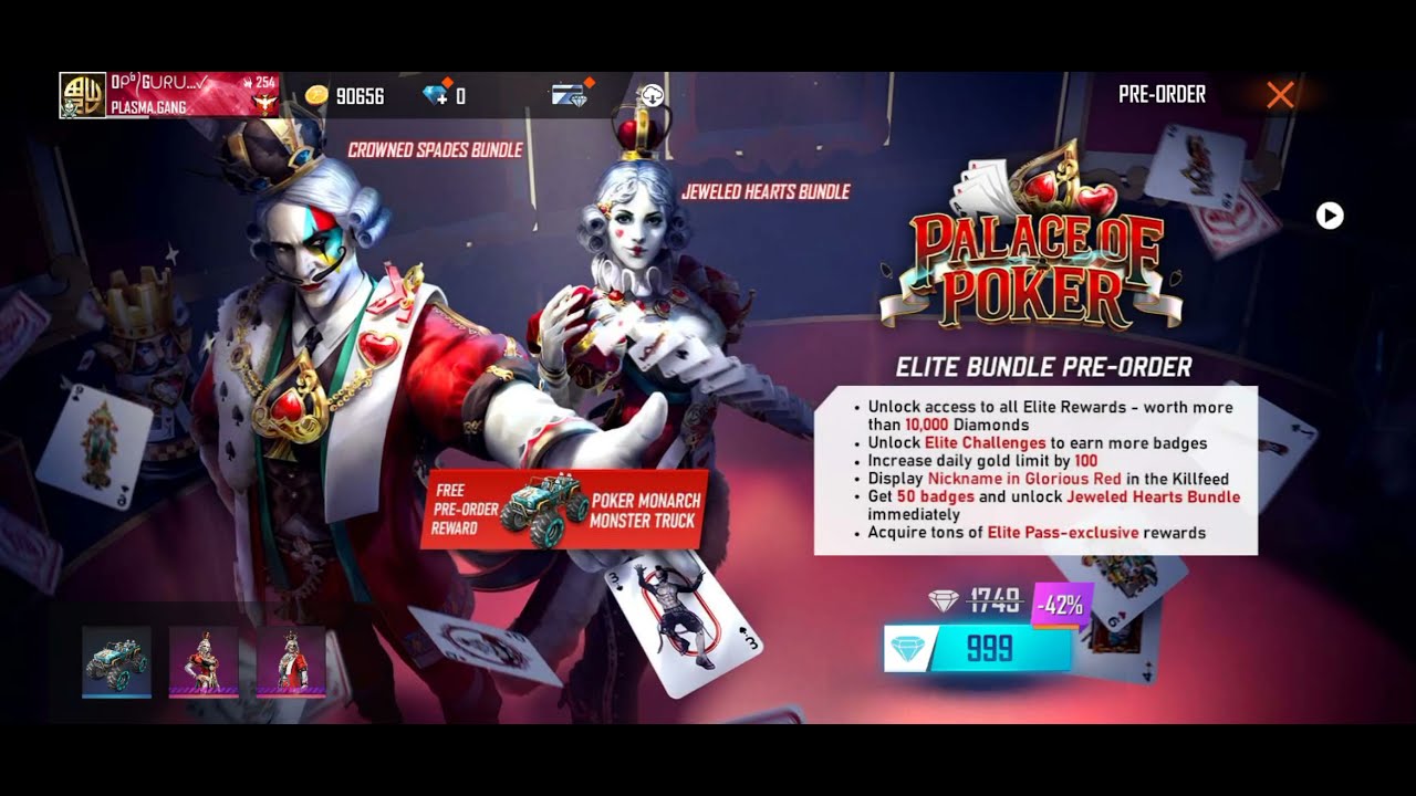 Palace of poker new animated action video in FREE FIRE