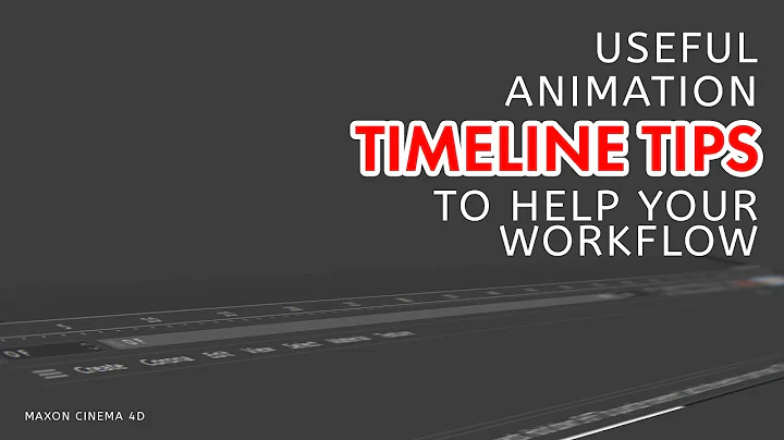 Cinema 4D: Useful Animation Timeline Tips to Help Your Workflow