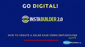 How To Create A Sales Page Using InstaBuilder