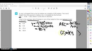 Question 18 - Algebra 2 - TNReady Practice Test