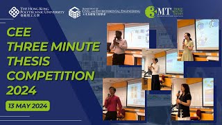 HKPolyU CEE Three Minute Thesis Competition 2024
