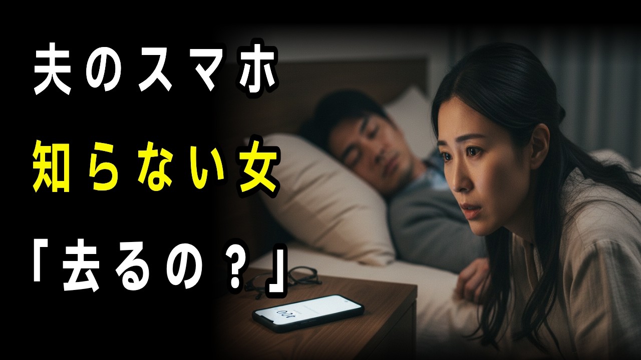 「その人、去らせるの？」深夜、夫のスマホに届いた一言