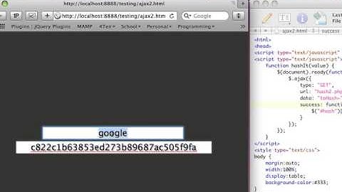 ajax jquery hash part 2
