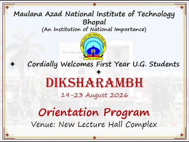 DIKSHARAMBH | 19-23 August 2026