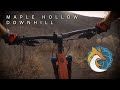 Mountain Biking down Maple Hollow Downhill Trail
