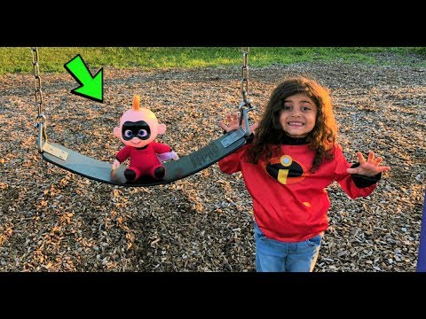 Outdoor Playground park Fun with Jack jack the Incredibles 2 - family fun