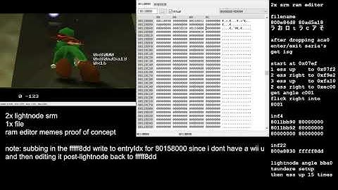 OoT RAM Editor with 2x LightNode SRM (and 1 file)