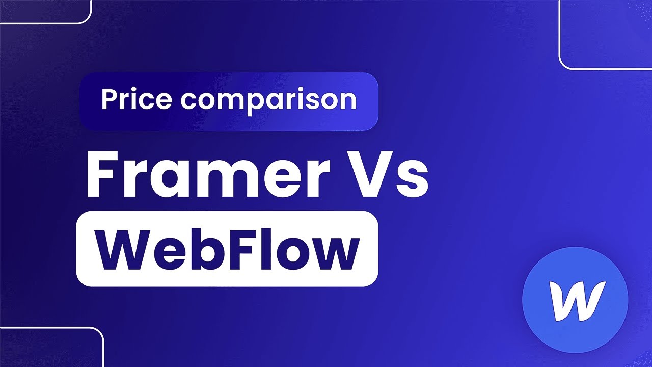 Framer vs Webflow Pricing - Which is Best? - YouTube