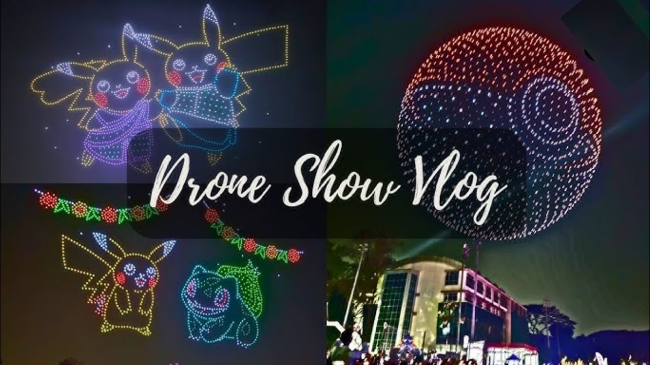 Pokémon theme drone show at IIT Bombay Techfest 2026 #iitbombay # ...