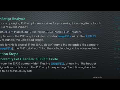 How to Successfully Send Image Files with HTTPClient to PHP Using ESP32