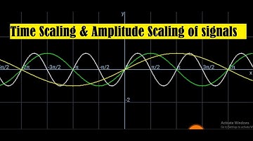 Time Scaling and Amplitude Scaling of Signals (Graph of sinx, sin 2x, sin(x/2), 2sinx, sinx/2) [HD]