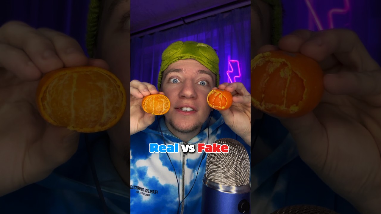 Real vs Fake 🍊| ASMR  