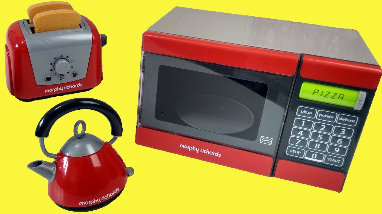  Casdon Morphy Richards Microwave Toy, Red/Grey/Black : Toys &  Games