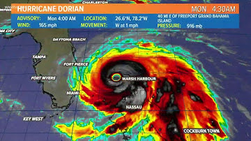 Monday 4 AM Update: Powerful Hurricane Dorian nearly stationary