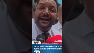 Regidores de la oposición se retiran de rendición de cuentas en Santo Domingo Norte FP y PLD.