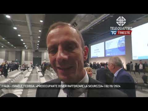 ITALIA - ISRAELE, FEDRIGA: «PREOCCUPANTE DOVER RAFFORZARE LA SICUREZZA» | 02/10/2024