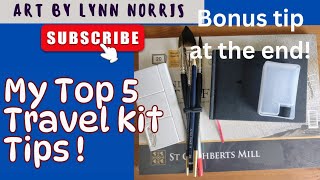 My Top 5 Tips for Painting Travel Kit